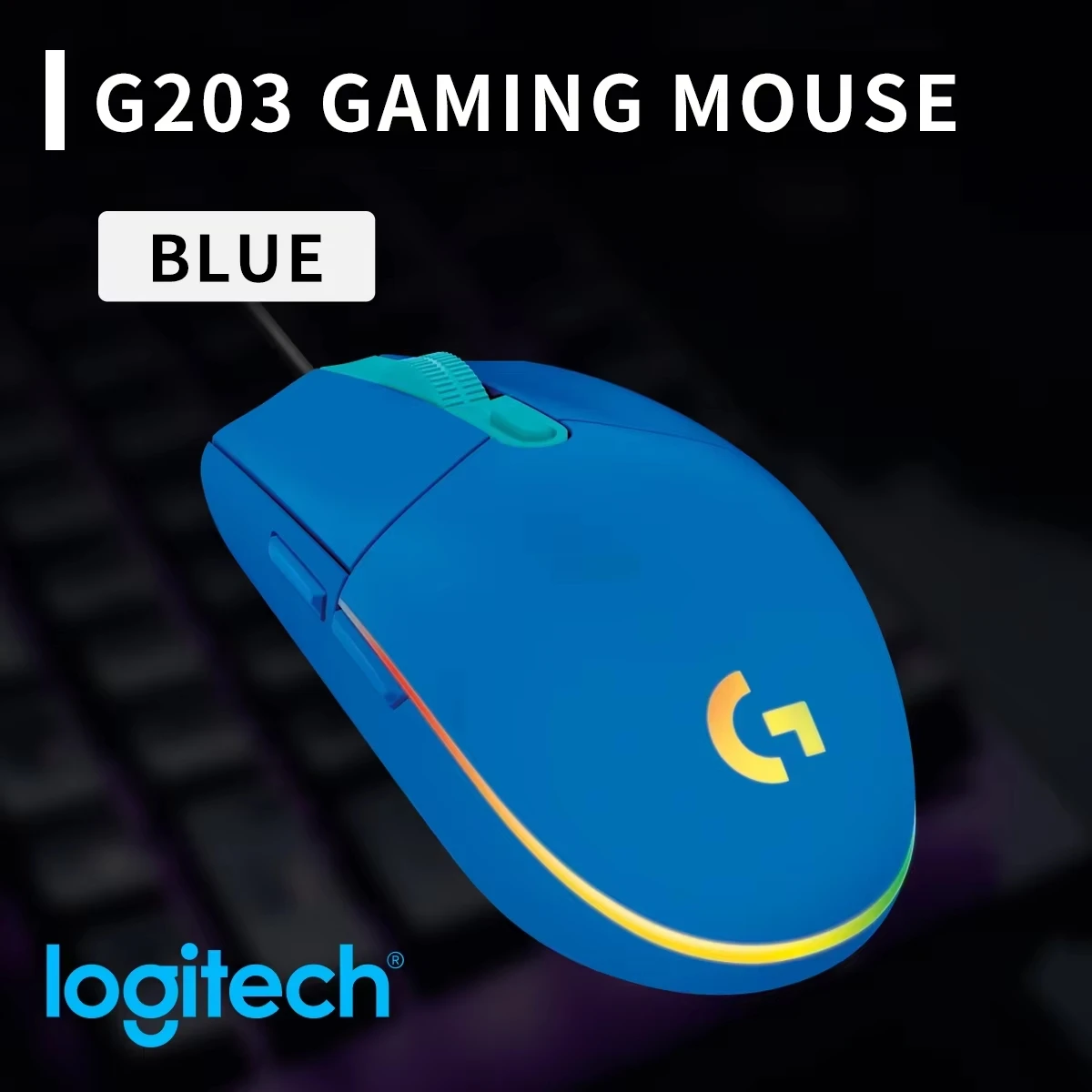 Logitech Mouse G203 - Logitech G203 – przewodowa mysz do