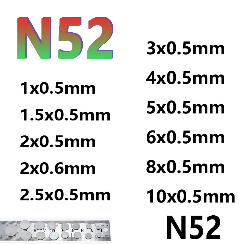 Office Technologies - Magnesy N52 1x0.5 1.5x0.5 2x0.5 2x0.6